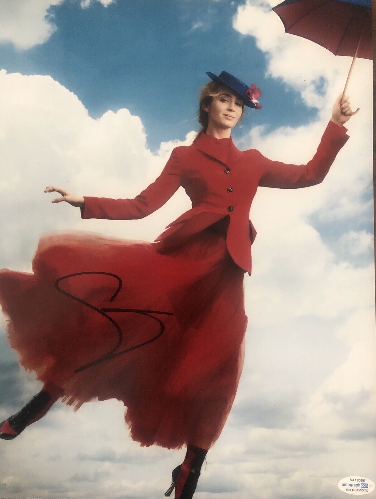 Emily Blunt Signed Mary Poppins Returns 11x14 Photo Poster painting AFTAL ACOA