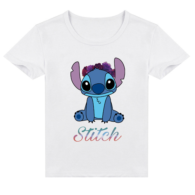 Mayoulove Stitch T-Shirt for Kids - Cute and Comfortable Clothes for Your Little One - Perfect for Fans of the Popular Animation Series - Boys and Girls Ages 3-12 - Ideal for Casual Wear and Playtime-Mayoulove