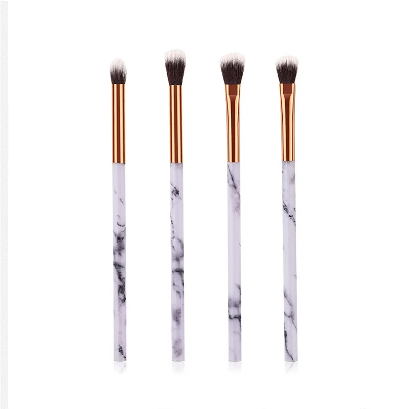 4/10 pcs/set Professional Soft Women Beauty Marble Texture Marbling Makeup Mini Eyeshadow Cosmetics Brush