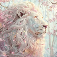 Blossom Lion - Diamond Painting