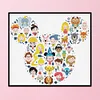 Mickey Head - 11CT Stamped Cross Stitch - 40*45cm - Disney