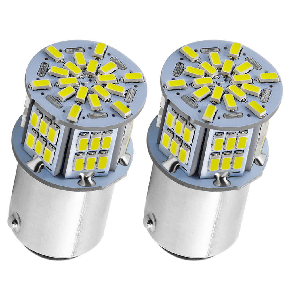 

2pcs Canbus 1156 1157 2835 54SMD LED Car Turn Signal Bulbs 1080LM 6000K, 501 Original