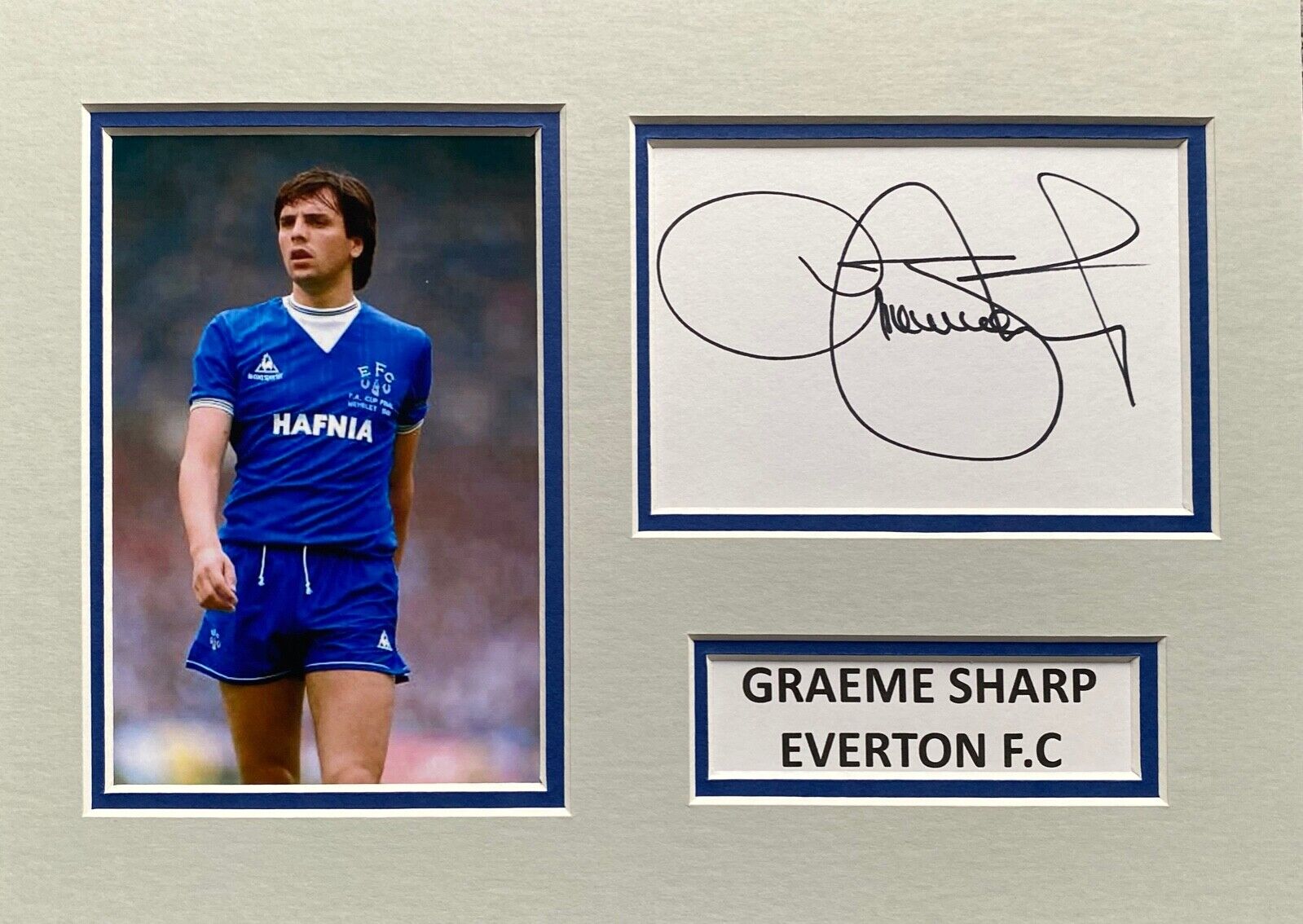 GRAEME SHARP HAND SIGNED A4 Photo Poster painting MOUNT DISPLAY FOOTBALL AUTOGRAPH EVERTON 1