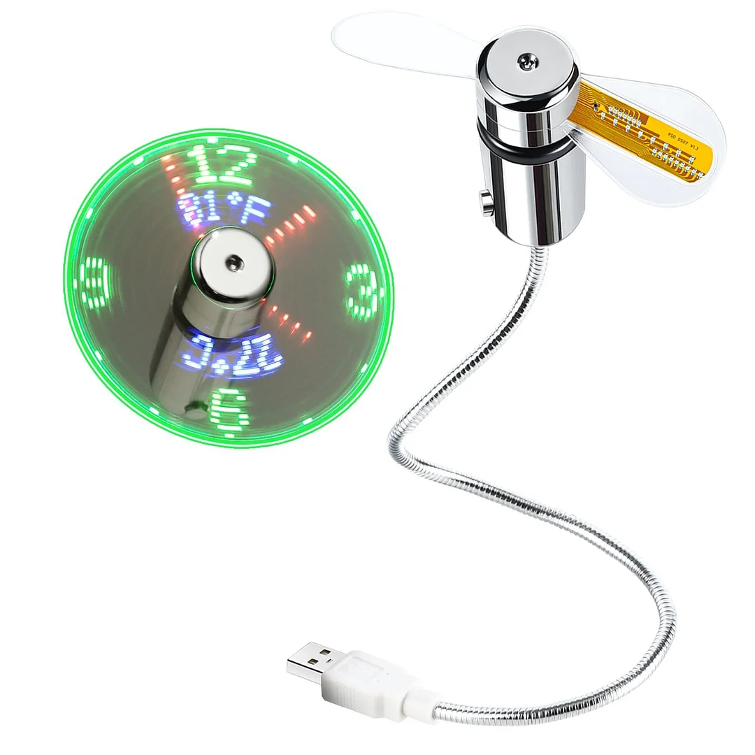 New USB Clock Fan
