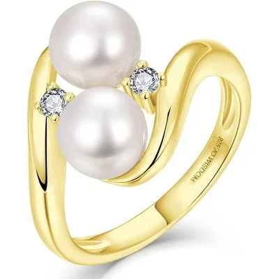 Tahitian South Sea Pearl & Diamond Infinity Ring