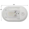 12-24V 24 LED Dome Light Ceiling Lamp with Switch for RV Marine Boat Yacht