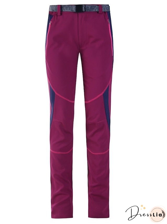 Women's Hiking Pants Trousers Patchwork Summer Outdoor Uv Resistant Breathable Quick Dry Lightweight Pants / Trousers