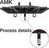 AMK Aluminum Rear Bumper with RC Trailer Hitch for 1/10 Crawler TRX4 Defender Bronco Upgrade Parts