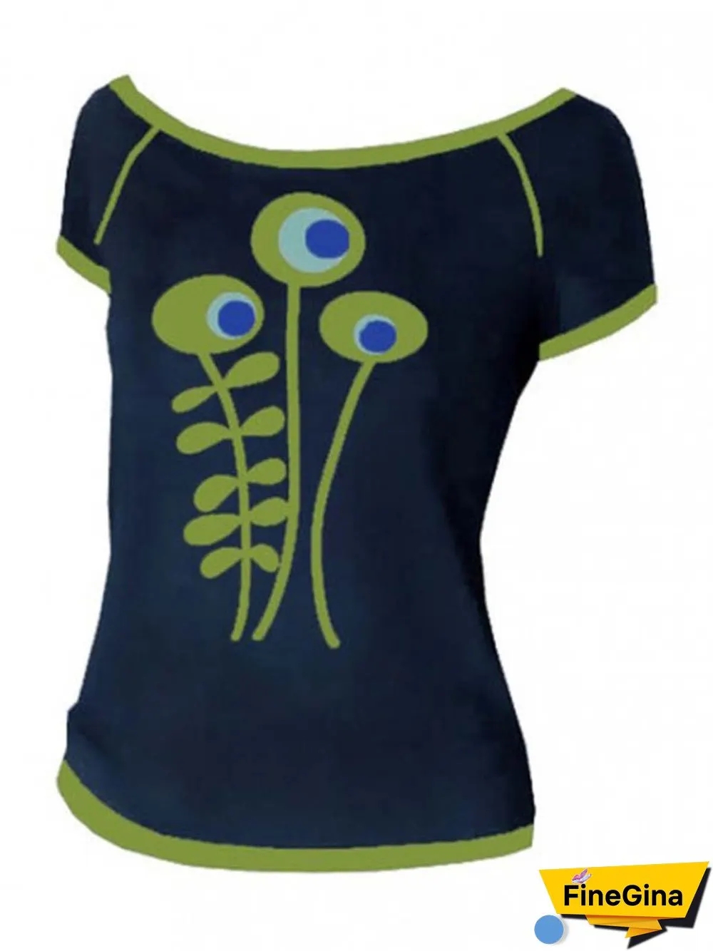 Short Sleeve Cotton-Blend Casual T-shirt