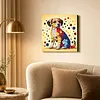 Framed Dog - DIY Button Art Painting Kit for Creativity DIY Pearl Dot Crafts for Gift Home Wall Decor 30*30CM