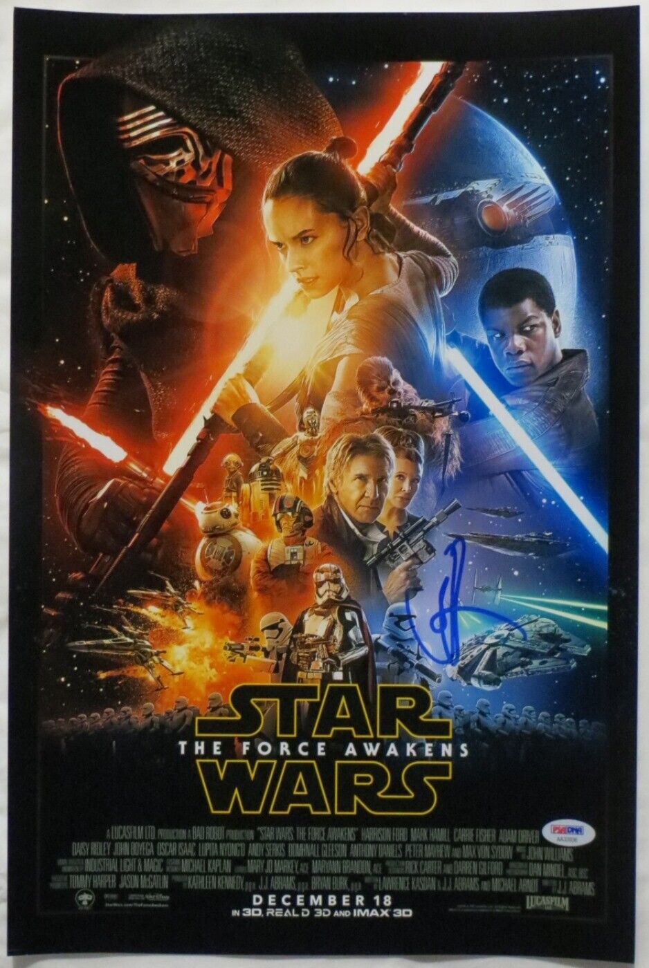 JJ Abrams Signed Star Wars Authentic Autographed 12x18 Photo Poster painting PSA/DNA #AA33936