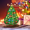 Diamond Painting Double Sided 3D Christmas Tree Tabletop Ornaments Kits