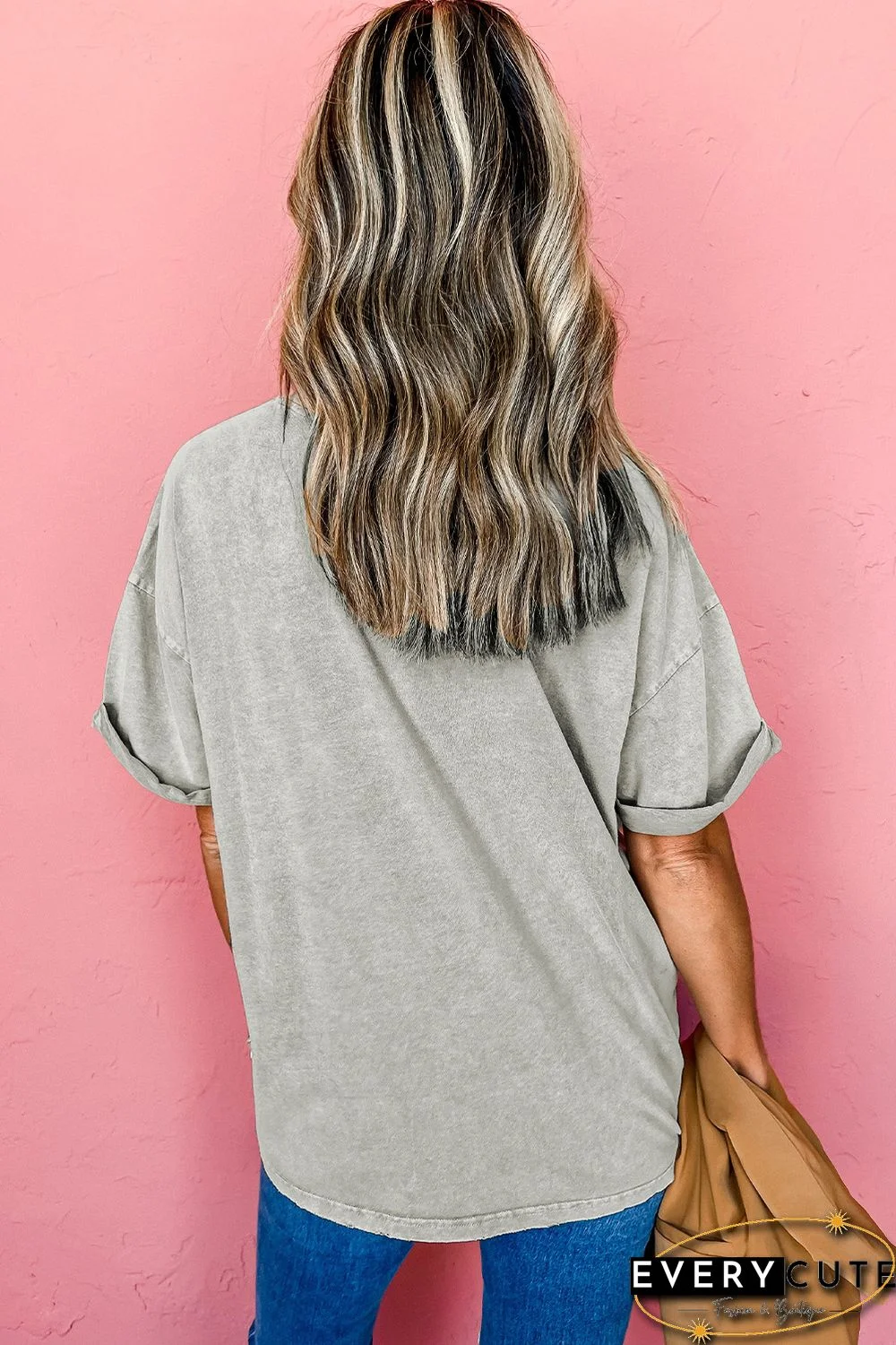 Gray Desert Dreamer Mineral Wash Graphic Tee