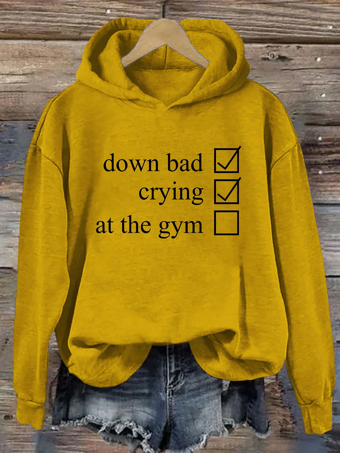 Crying At The Gym Hoodie