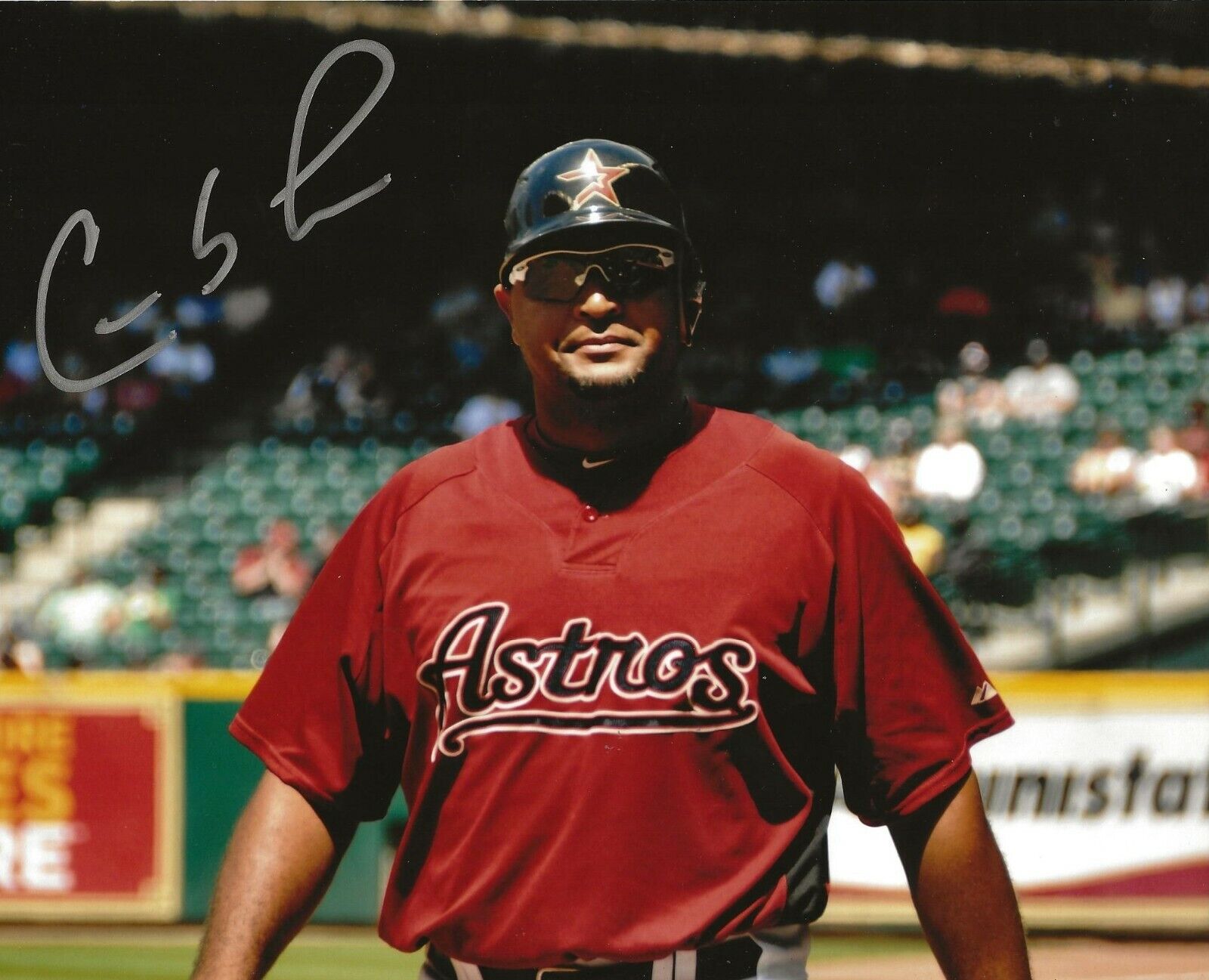 Carlos Lee signed Houston Astros 8x10 Photo Poster painting autographed