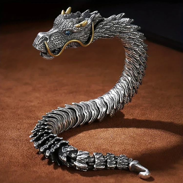 Coutureaura Handmade Three Dimensional Dragon Bracelet