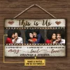 Custom Photo Couple This Is Us, Couple Gift, Wall Pictures, Wall Decor, Custom Wood Rectangle Sign