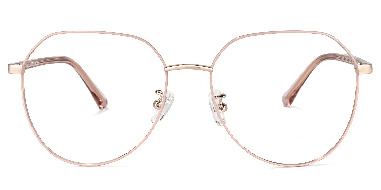 Nakisha Rosa Geometrisch Brille Rosa