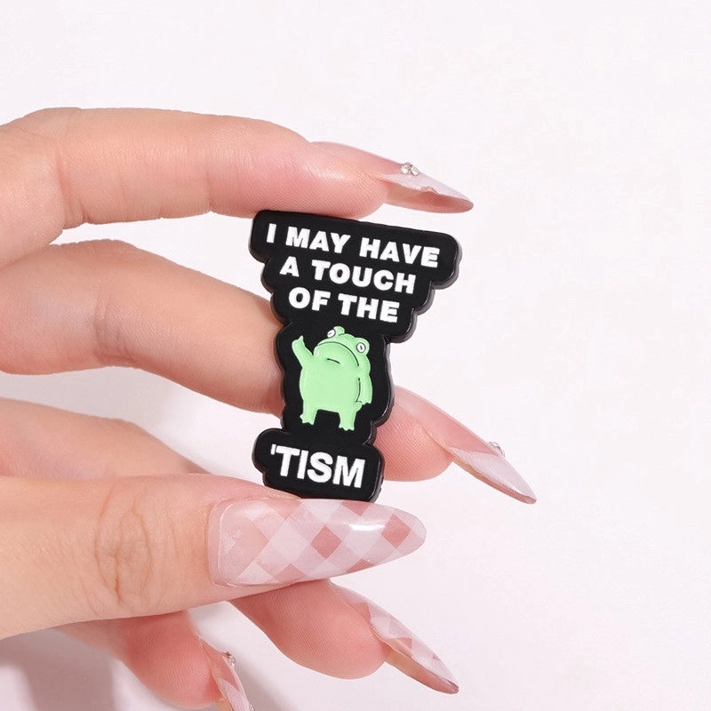 Cartoon Style Cute Cowboy Style Pin Animal Letter Glasses Alloy Stamping Stoving Varnish Plating Unisex Badge Brooches Collar Pin