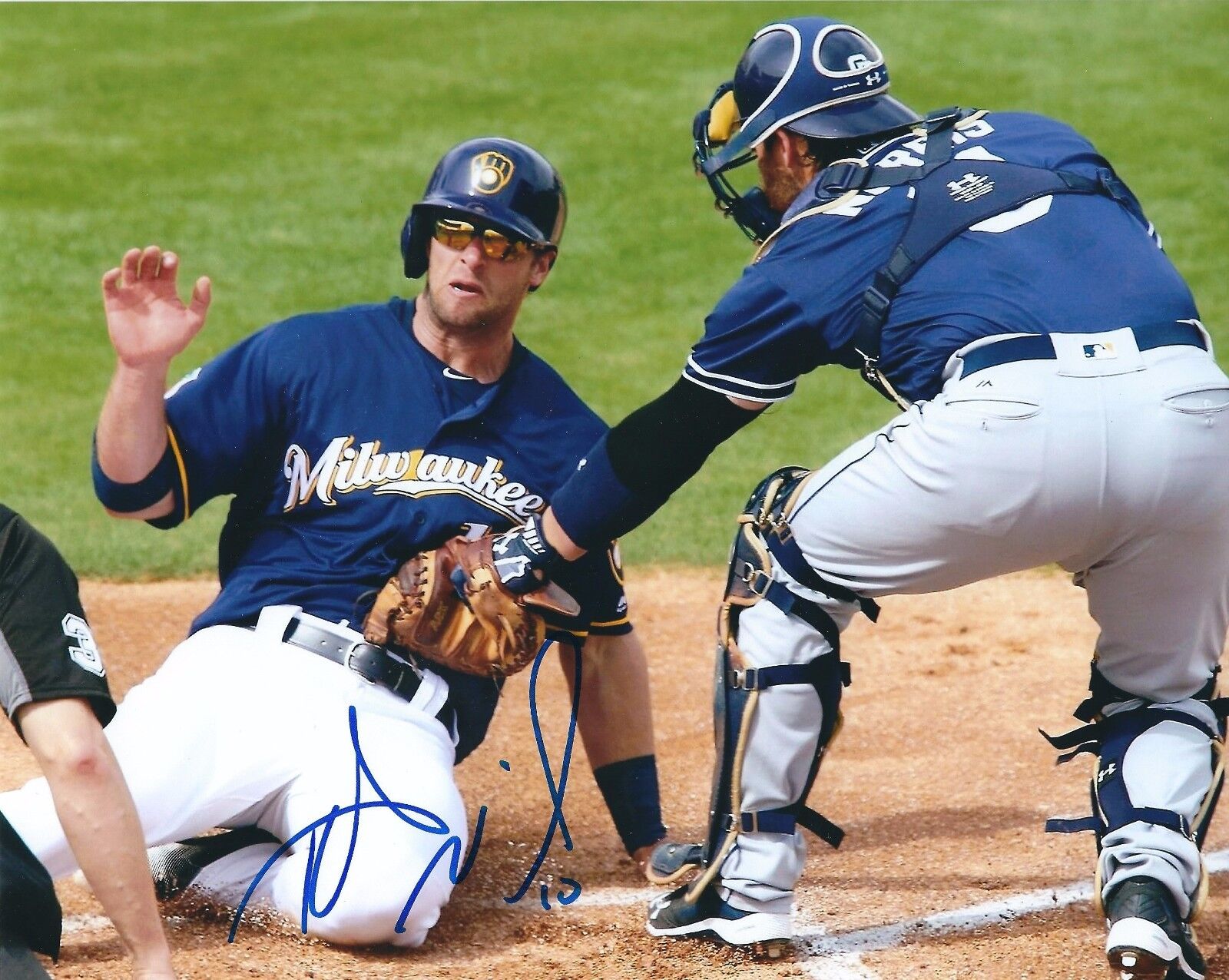 Autographed KIRK NIEUWENHUIS Milwaukee Brewers 8x10 Photo Poster painting- COA