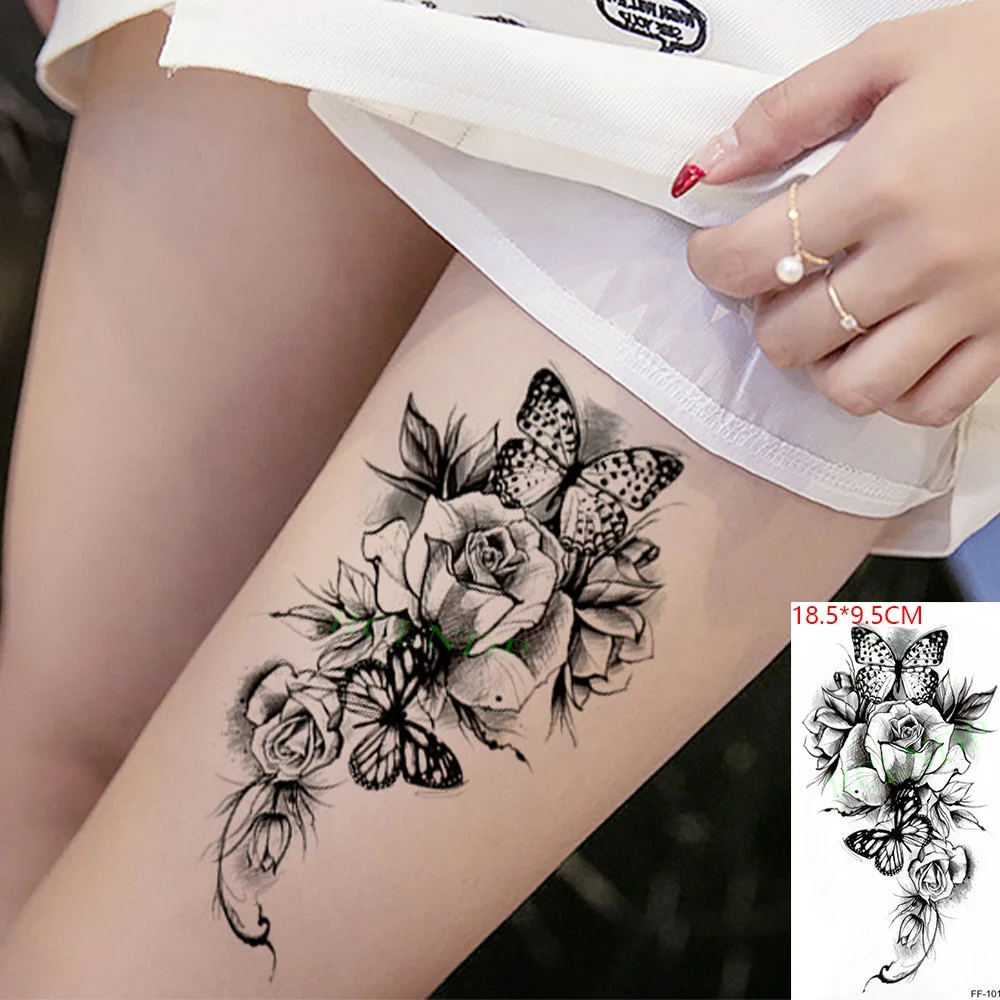Waterproof Temporary Tattoo Sticker Sexy Snake Element Fake Tatoo Flash Tatto Body Art for Women Men tatuajes temporales