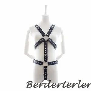 pornhint Pornhint Adjustable Pu Leather Belts Clothing Sets Fetishs Restraints Men Cosplay New