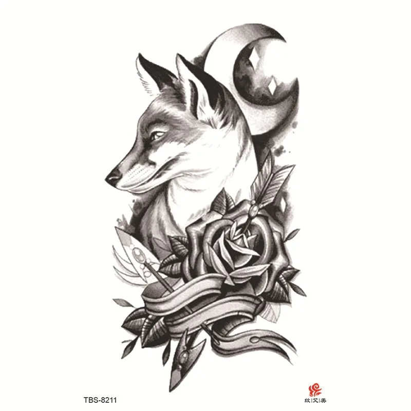 Tattoo Sticker Flower Temporary Sleeve Tattoo Waterproof Sexy Body Art Fashion