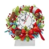 Diamond Painting Acrylic Christmas Cardinal Clock for Home Office