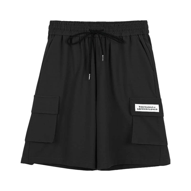 Plus Size Shorts Women Cargo Short Pants Summer Sport Hot Shorts Belted Casual Loose High Waist Hip Hop Shorts With Pockets