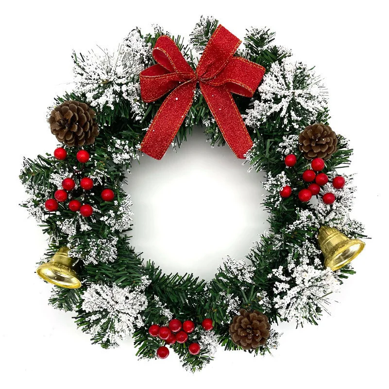 Christmas wreath for front door decoration