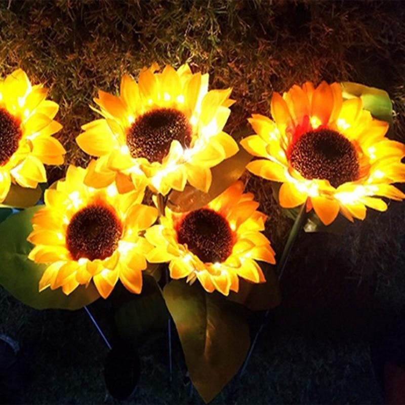 Incredible Solar Powered Sunflower Lights