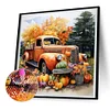 Diamond Painting-DIY Full Round Drill Pumpkin Car