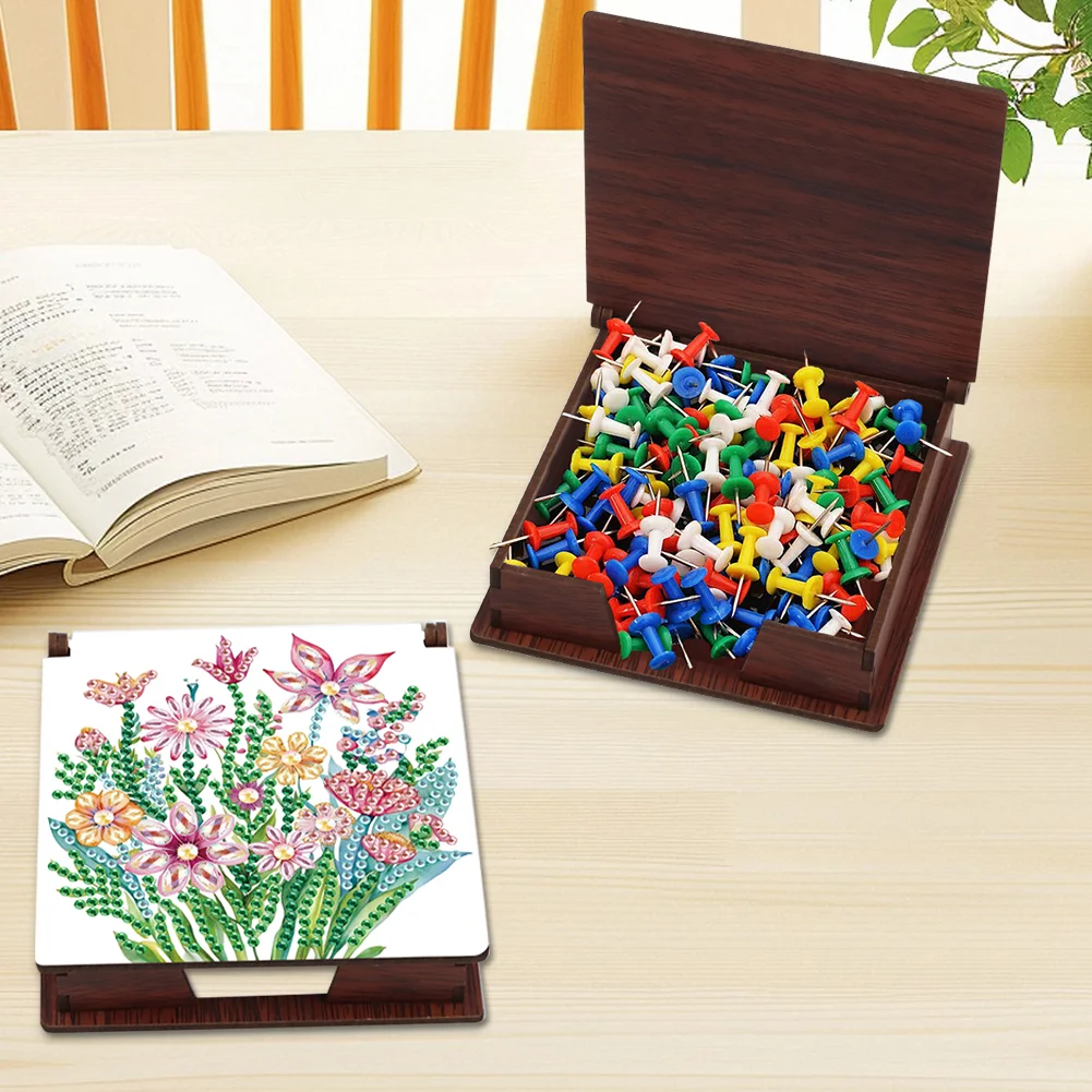 DIY Flower Diamond Painting Note Box Paper 160 Sheets of Paper for DIY Art Craft