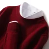 New Men's Round Neck Casual Business Knitted Cashmere Sweater