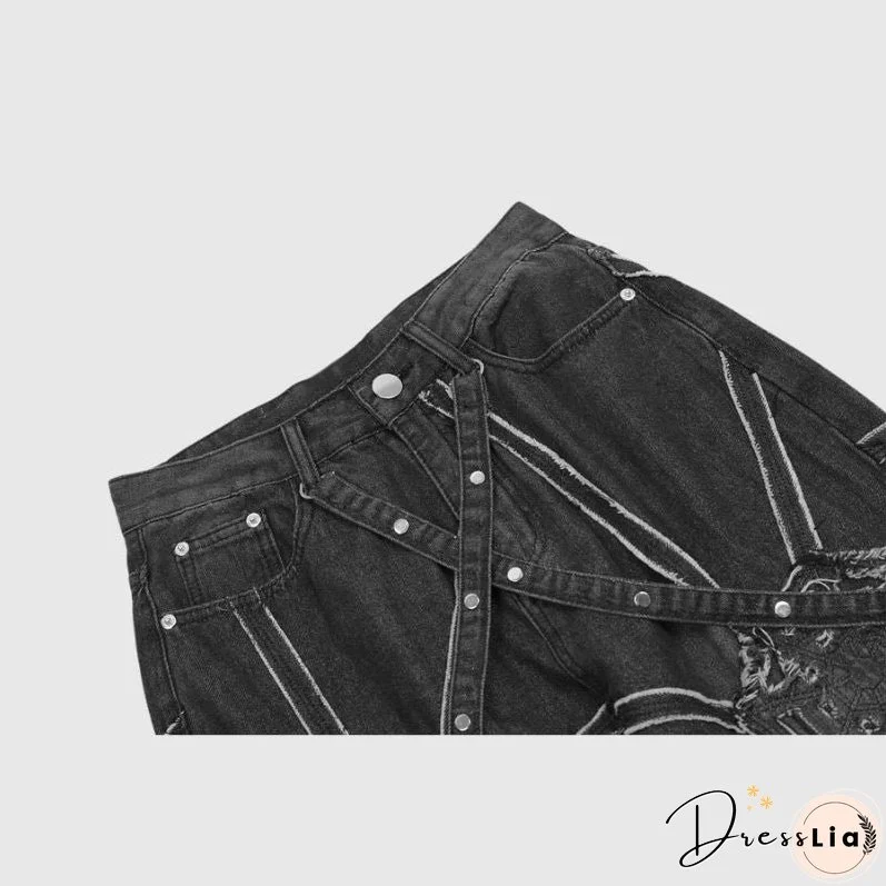 Heavy Weight Spiderweb Jeans