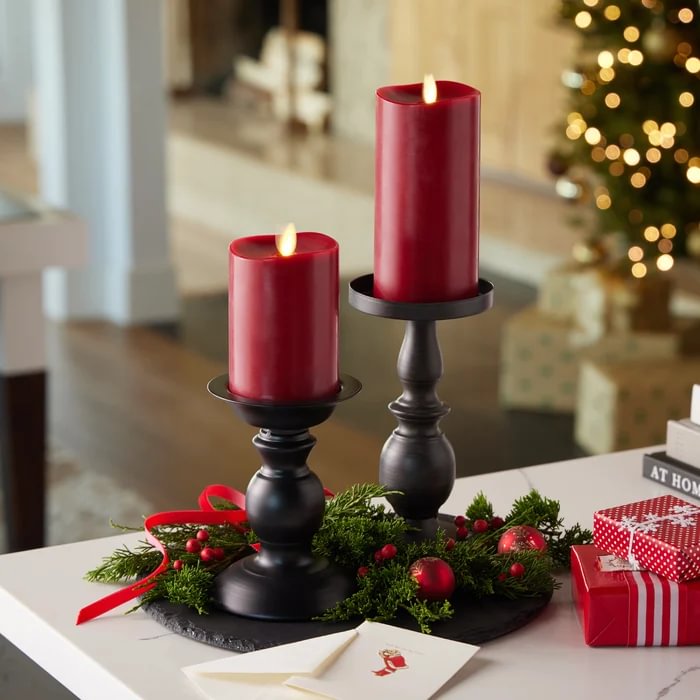 🎄CHRISTMAS SALE NOW-48% OFF-Moving Flame LED Red Pillar Candle
