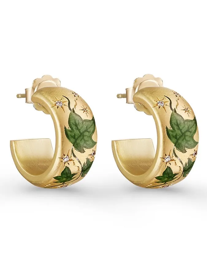 Colored Flower Earrings