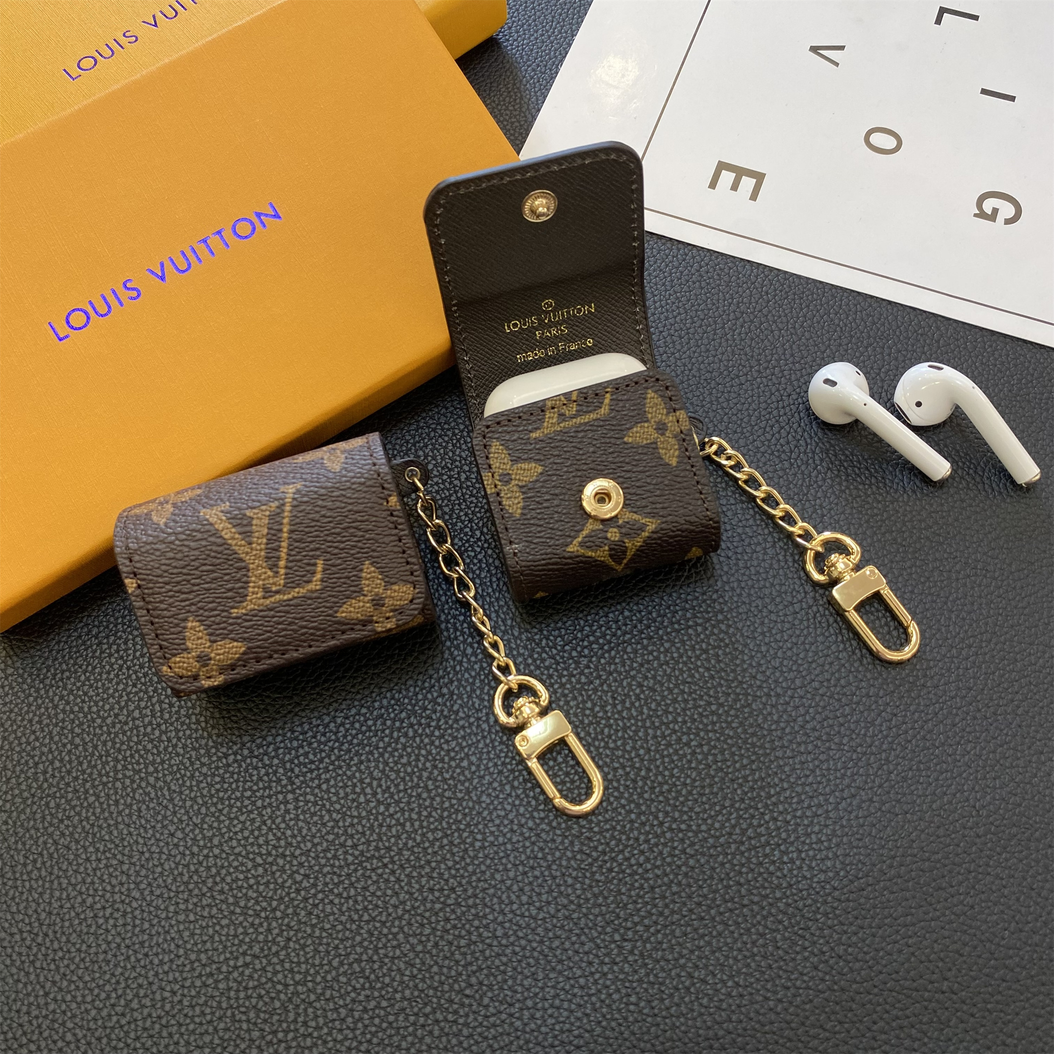 Luxury LV Monogram Checkerboard Canvas Apple AirPods Cases