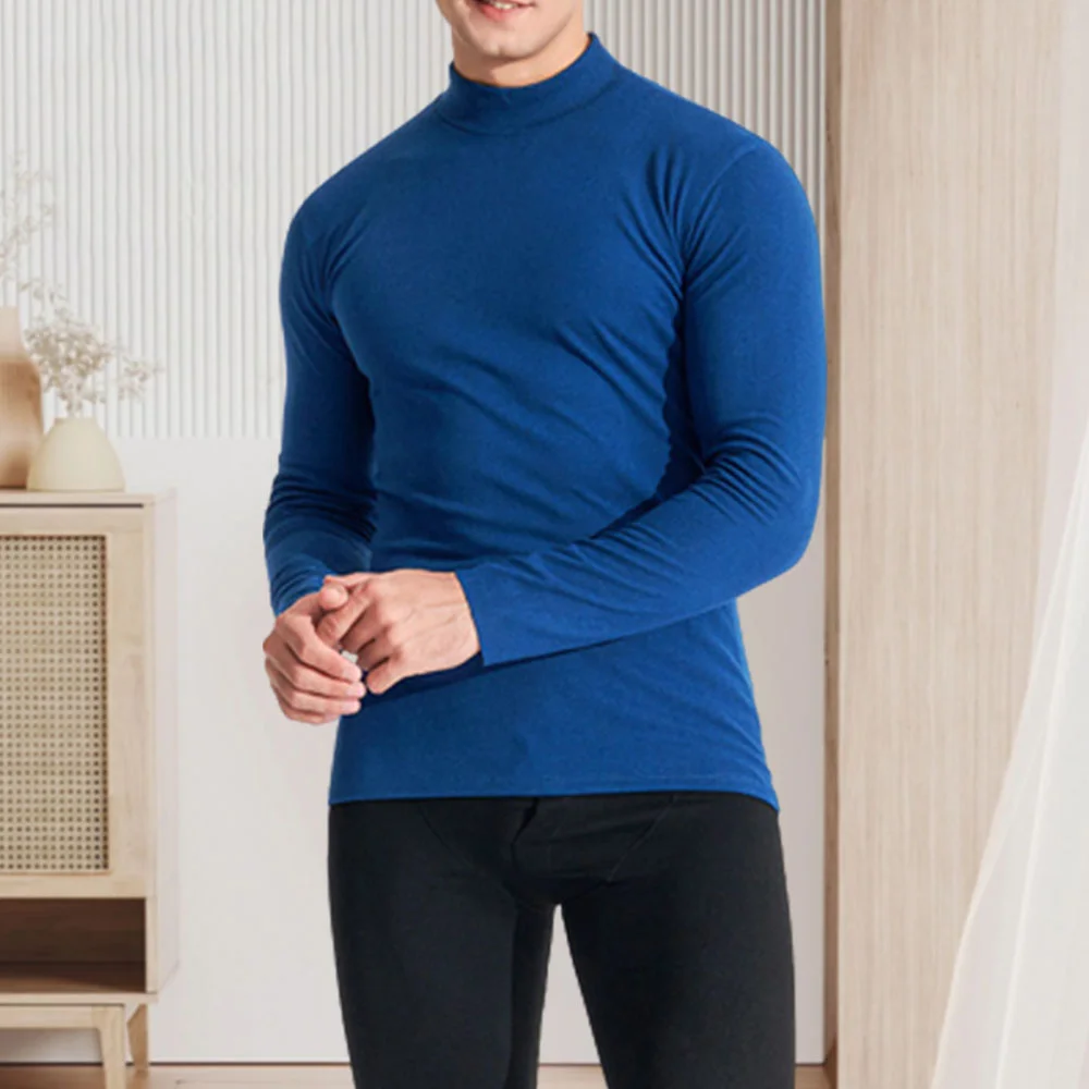 Smiledeer Warm half turtleneck men's base layer shirt