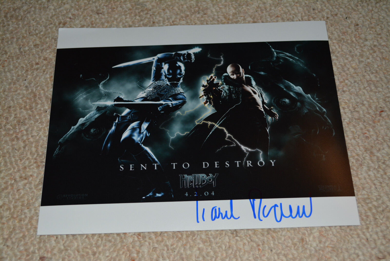 KAREL RODEN signed autograph 8x10 (20x25 cm) In Person HELLBOY