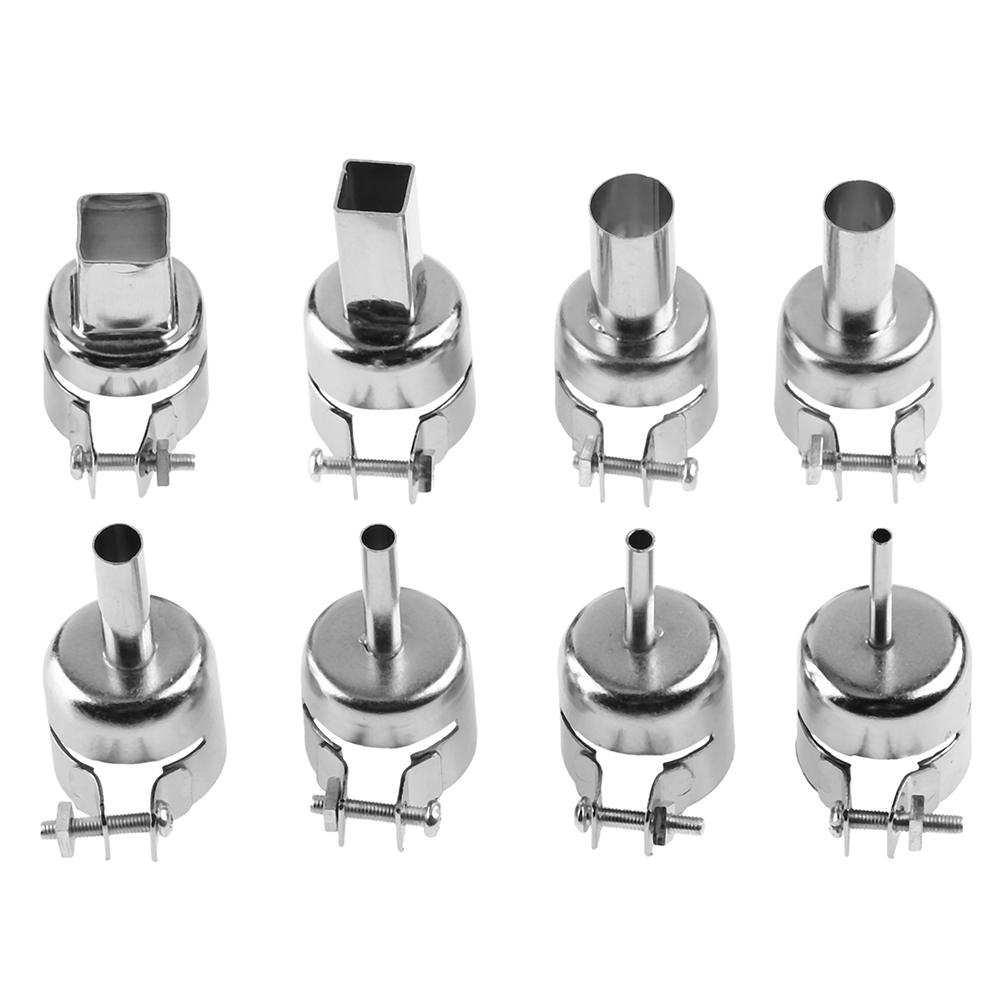 

8Pcs Round Heat Gun Soldering Station Blower Nozzles For 850 Hot Wind Gun, 501 Original