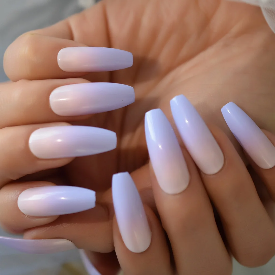 Yellow Orange Ombre Faux Ongles Fire Matte Black Flame Fake Nails Extra Long Coffin Shape Ladies Fingernails 24-Nail Inspo