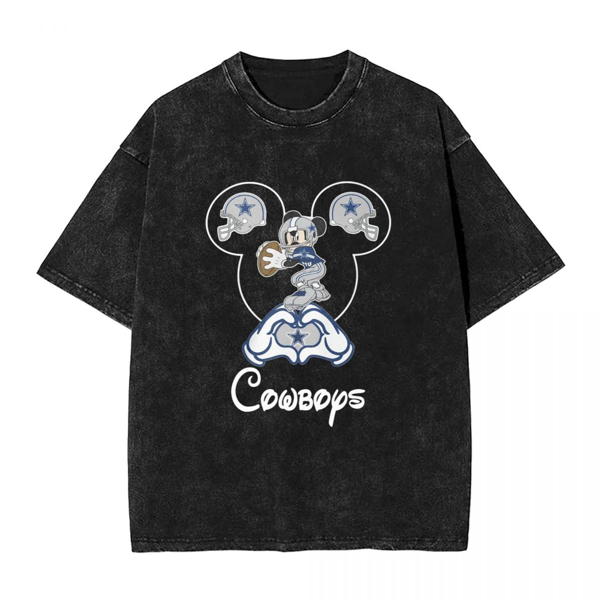 Dallas Cowboys Mickey Mouse Vintage Oversized T-Shirt Men's