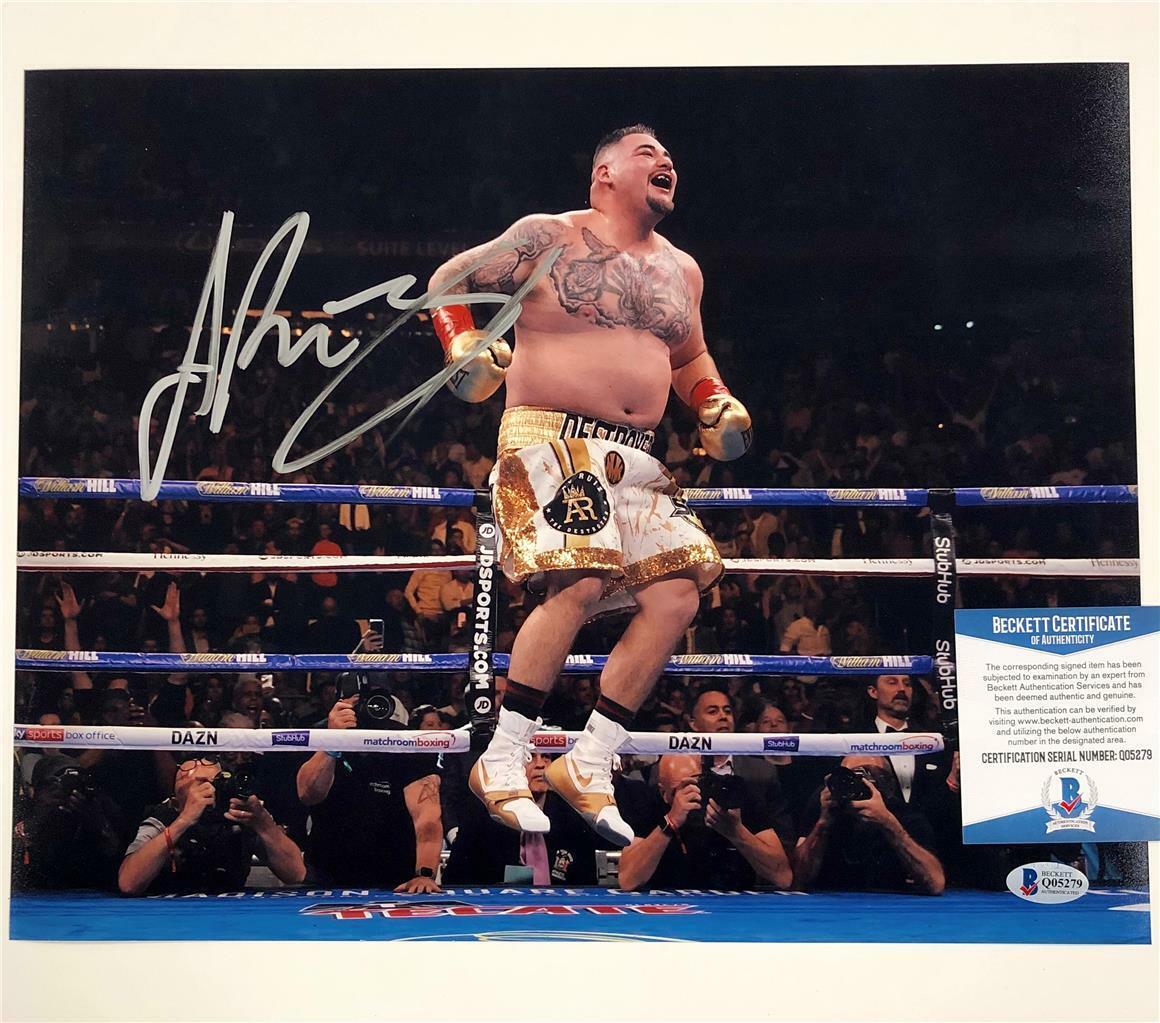 Andy Ruiz Jr autograph signed 11x14 Photo Poster painting vs Anthony Joshua #18~ Beckett BAS COA