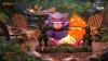 Gengar & Calcifer with LED - Pokemon Howl's Moving Castle Resin Statue - MMLAND Studio