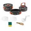 2023 new outdoor products hot sale 2-3 people outdoor teapot set combination wild