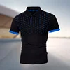 Gioiacombo™ Polo con risvolto a maniche corte con stampa a pois da uomo Summer Fashion