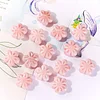 Lovely Painting Pink Flower Butterfly Beads DIY Jewelry Accessories