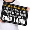 If Something Here Offends You - Vintage Metal Signs - 20*30cm/30*40cm - Warning