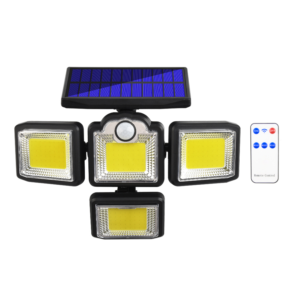 

Bright 4 Head Solar Wall Lights LED/COB Outdoor Motion Sensor Sunlight Lamp, 192led, 501 Original